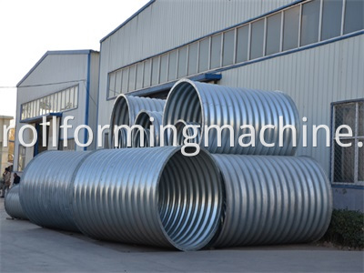 Culvert Pipe Corrugated Panel Roll Forming Machine